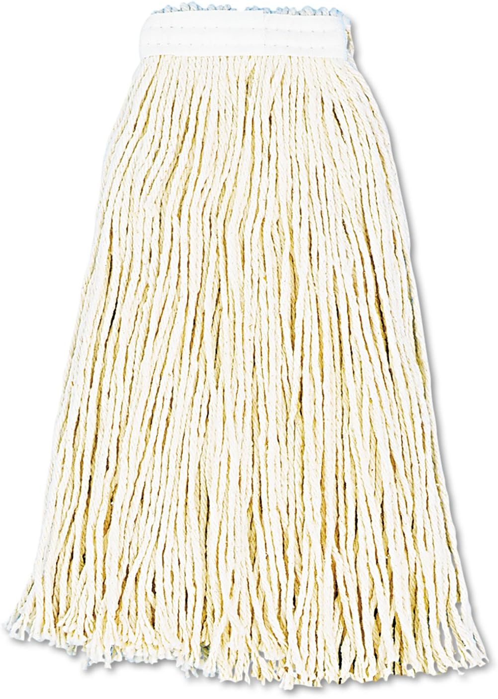 12-Piece Premium Cotton Wet Mop Heads Durable Easy to Clean White Set of 12