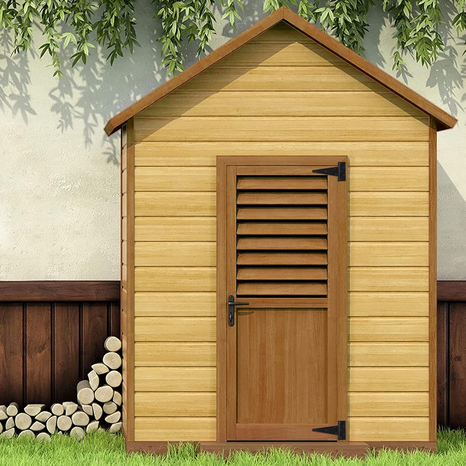 Heavy-Duty T-Strap Hinges for Wood Doors 10-Inch Pack of 6