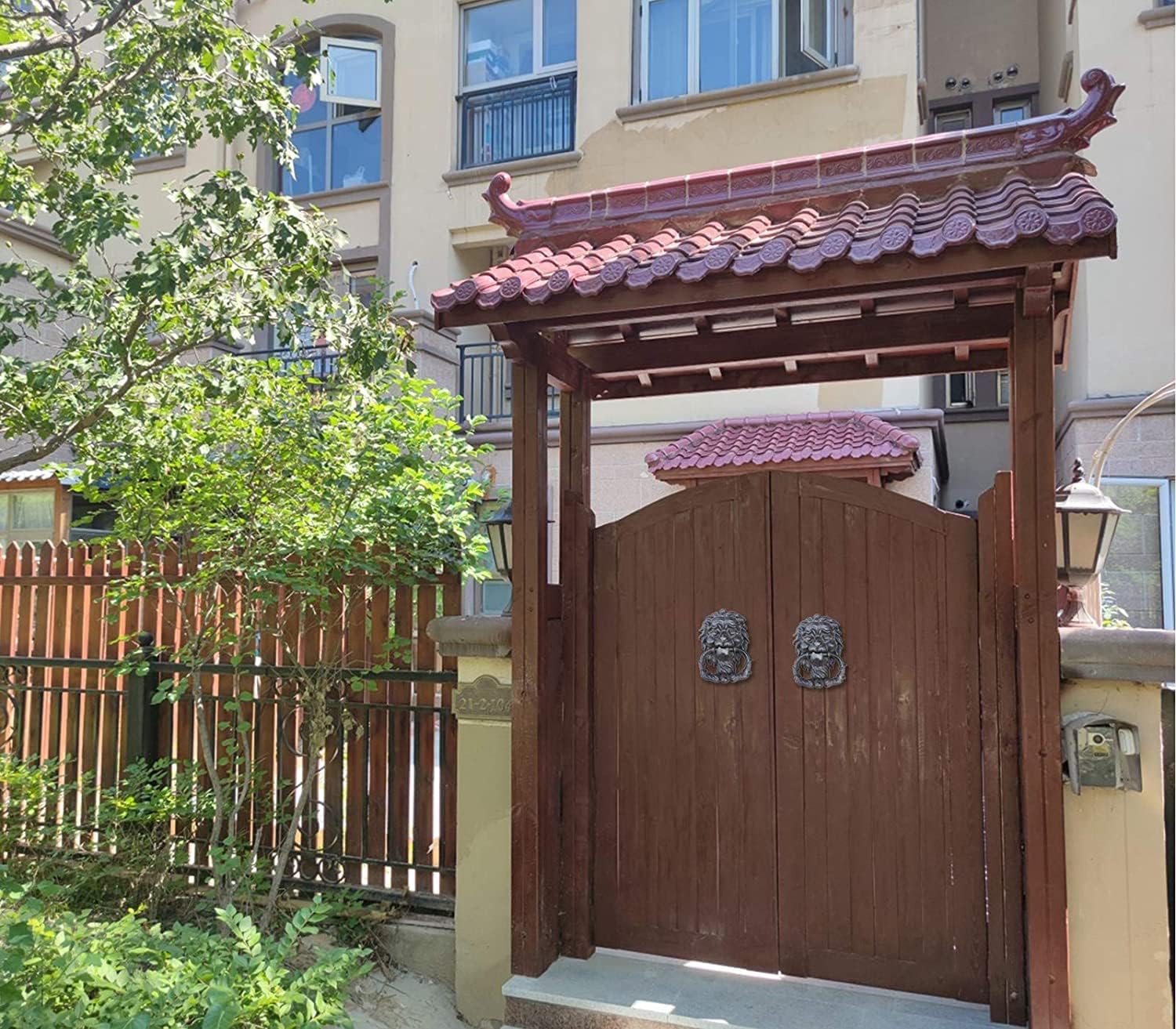 Vintage Front Door Knocker with Rusty Distress