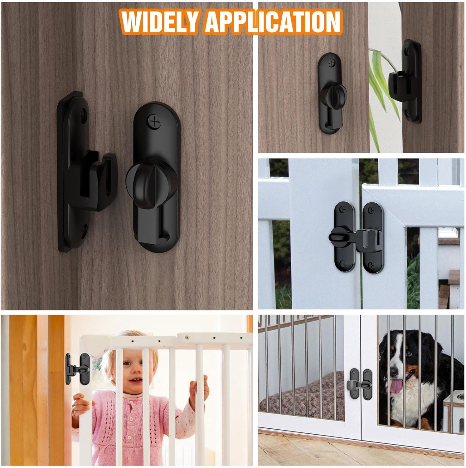 Small 90180 Flip Sliding Door Latch with Zinc Alloy - Durable and Easy to Install