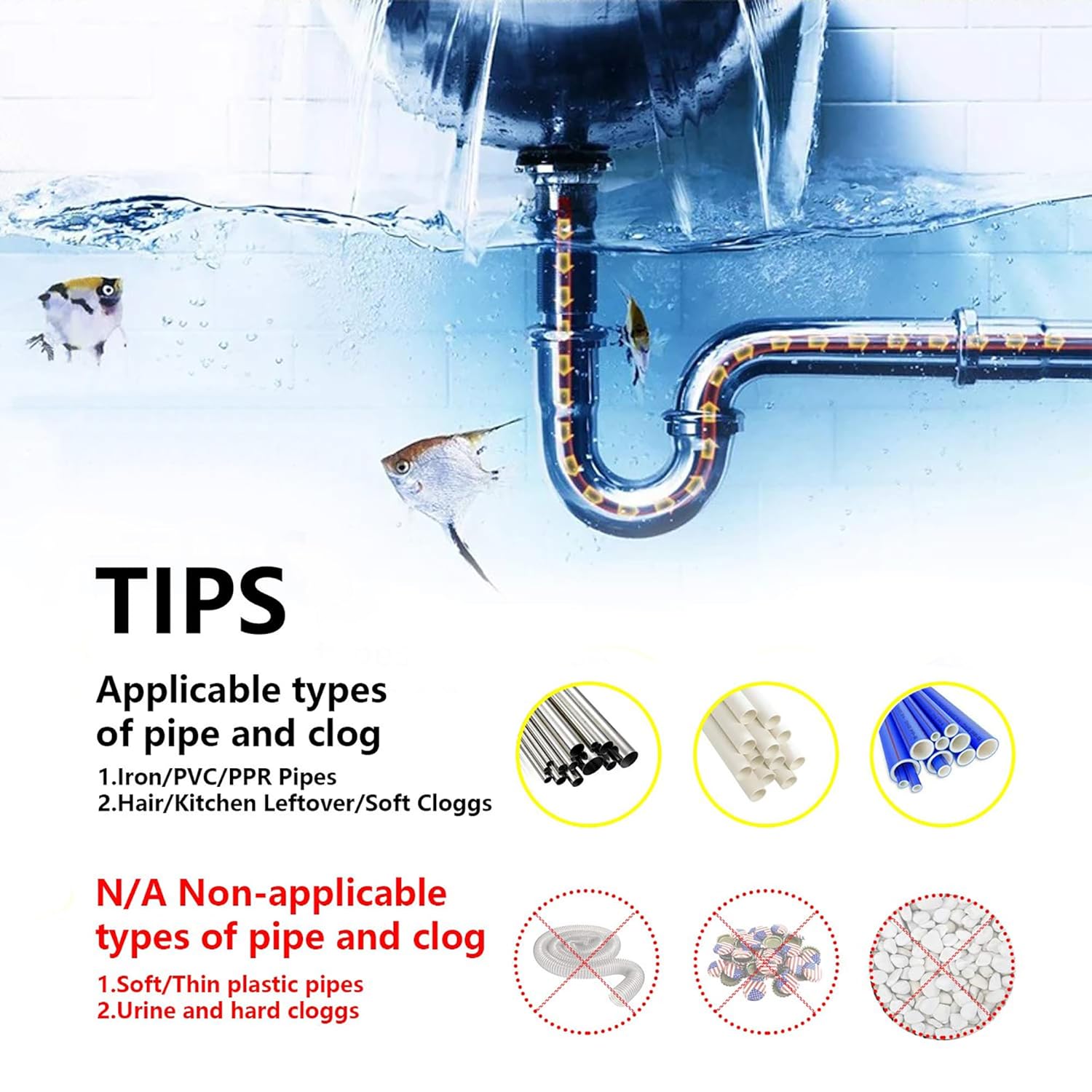 Drain Auger 25 Ft Heavy Duty_drain Clog Remover Effective for All Homes