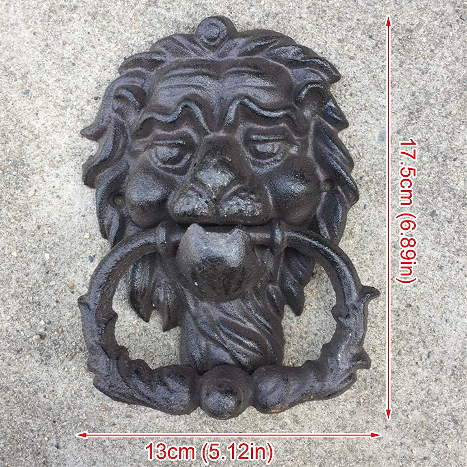 Vintage Front Door Knocker with Rusty Distress
