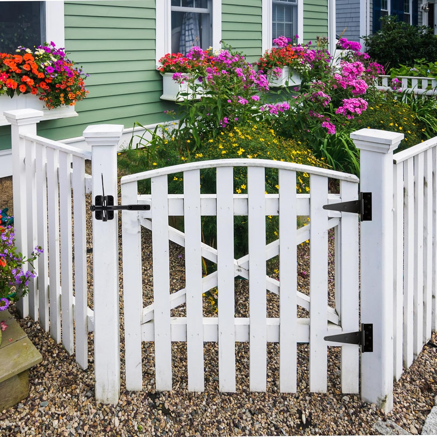 Premium 6-Inch Heavy Duty Hinges for Outdoor DoorsLockdown Quality for Sheds Barns and More