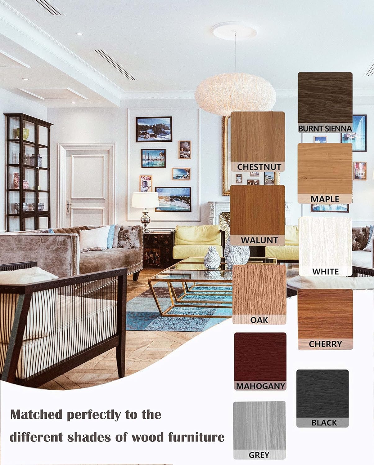 Super Easy Touch-Up for Scratches 10 Colors for Furniture Restoration